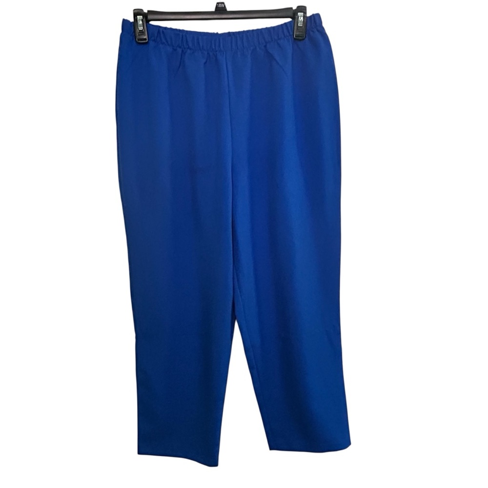 Anthony Richards Women’s Blue Pants Slacks Business Career Elastic Waist Sz 16P